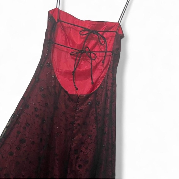 Morgan & Co. Black and Purple Prom Dress - Picture 4 of 5